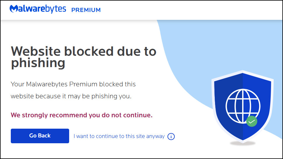 Malwarebytes Premium Plus anti-phishing