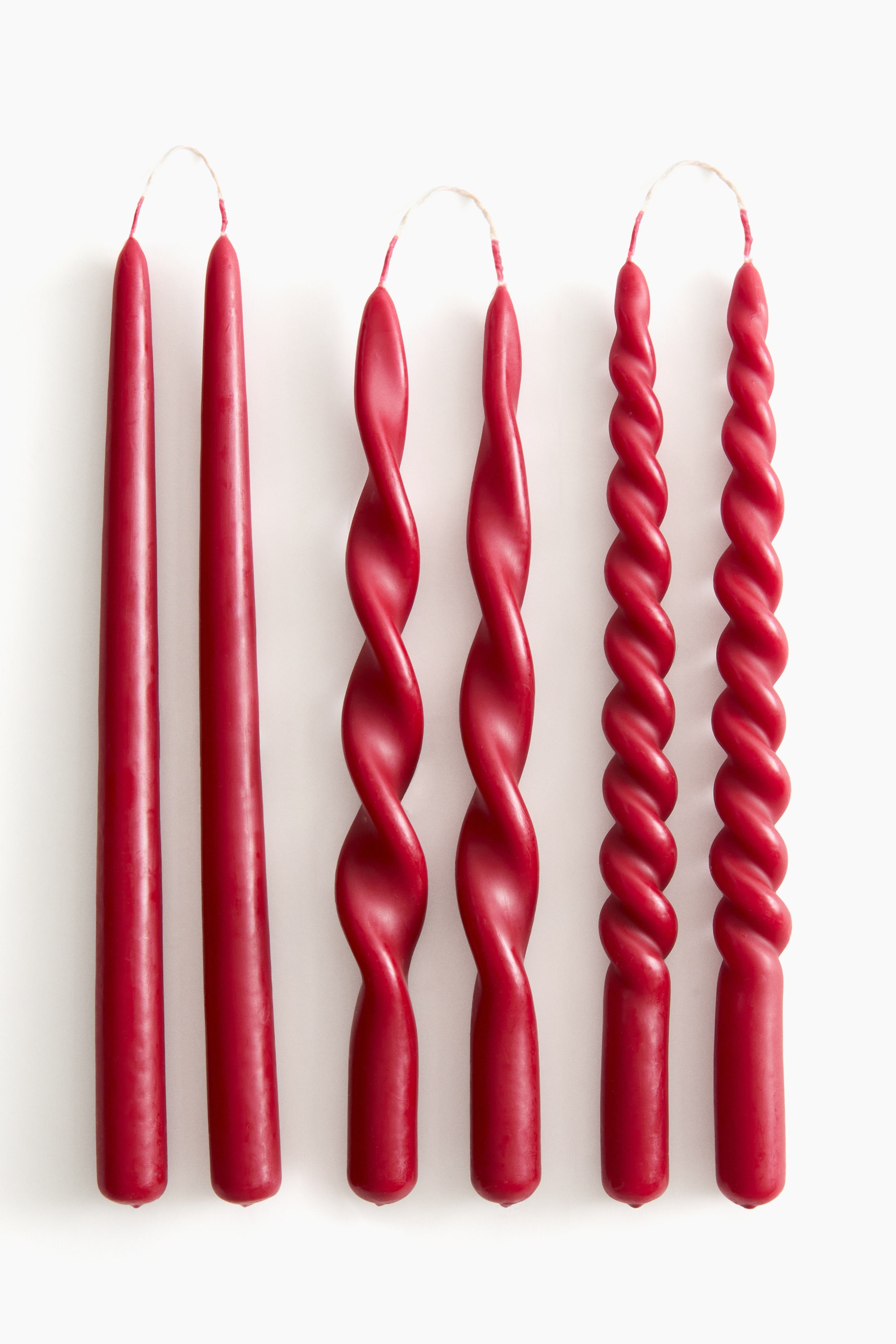 6-Pack Taper Candles - White