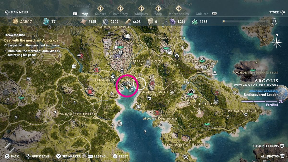 Assassin's Creed Odyssey Xenia Treasure Hunt How to find every item