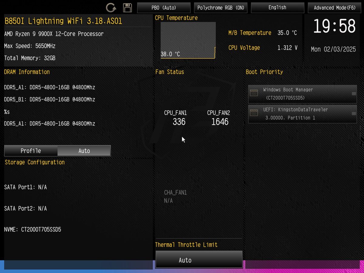 ASRock B850I Lightning WiFi