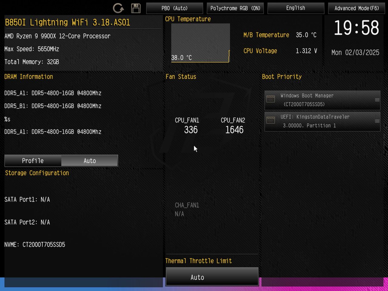 ASRock B850I Lightning WiFi