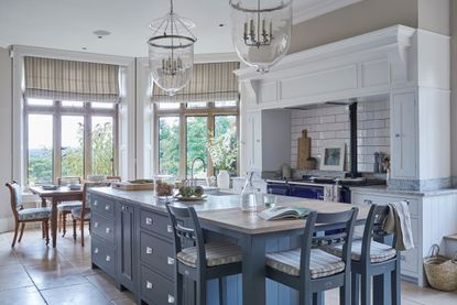 Large kitchen with island