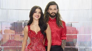 Charli D’Amelio and Mark Ballas pose in a promo image for Dancing with the Stars season 31
