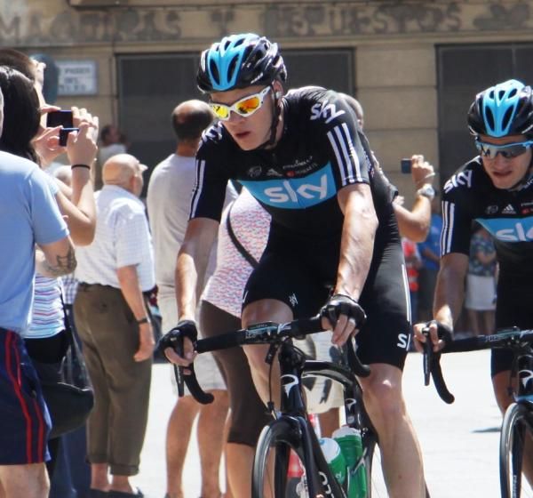 Chris Froome (Sky) concentrates