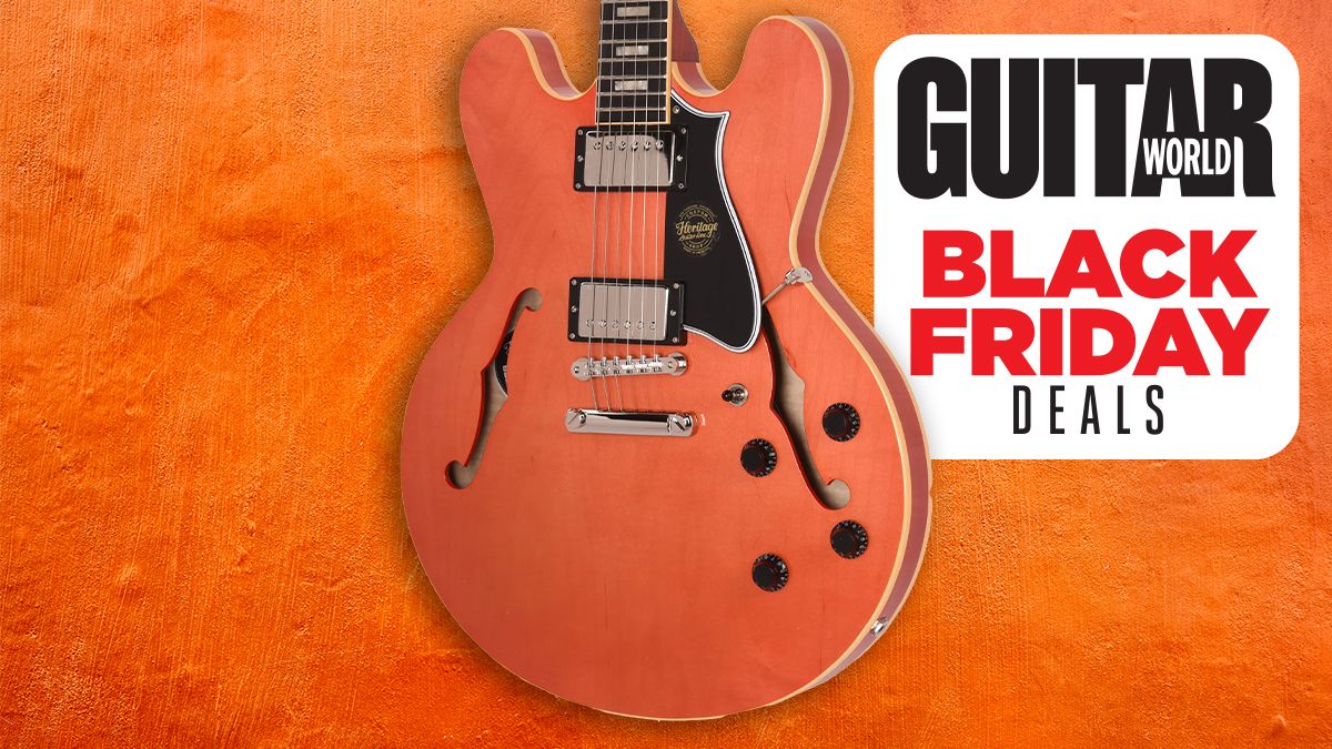 From Kalamazoo with love – score a colossal $1,300 off this gorgeous Heritage semi-hollow steeped in electric guitar history for Black Friday