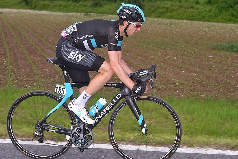 Mikel Nieve (Team Sky) on his way to winning stage 13 at the Giro d'Italia