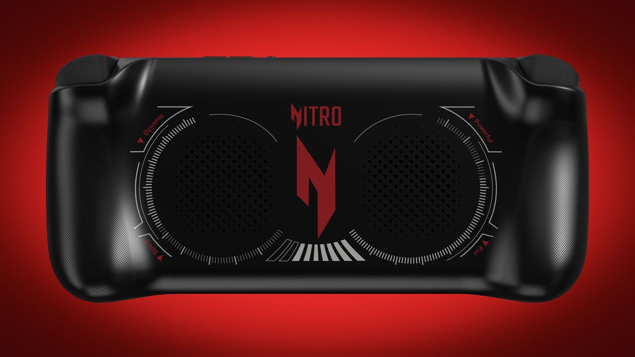 Acer Nitro Blaze 7 backside.