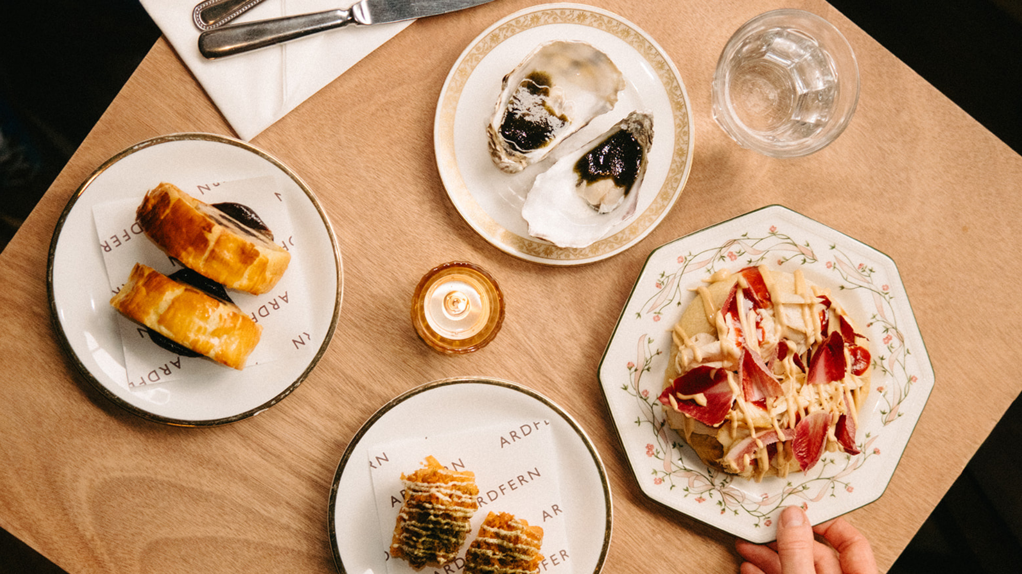 Variety of dishes at Ardfern, Edinburgh