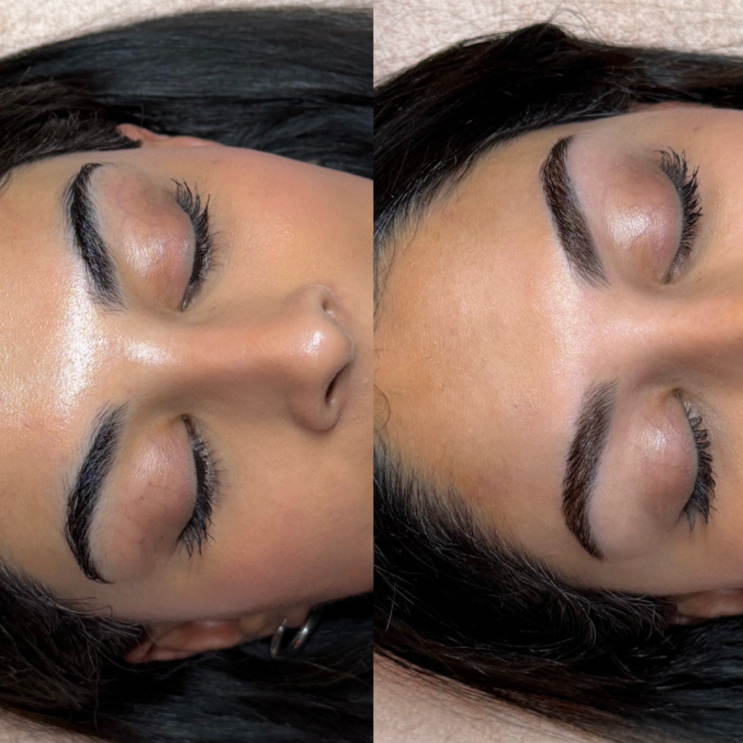 Low contrast brows
