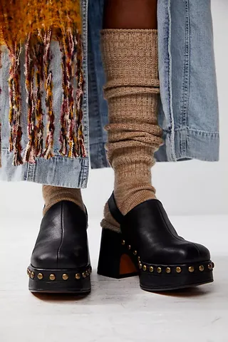 Autumn Studded Platform Clogs