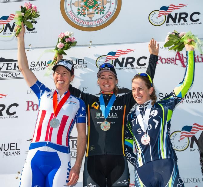 Stage four podium.