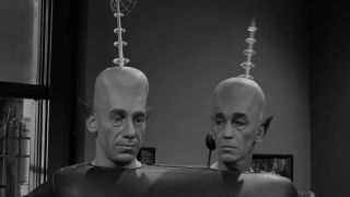 Two aliens conjoined in The Twilight Zone Episode Mr. Dingle, The Strong zone