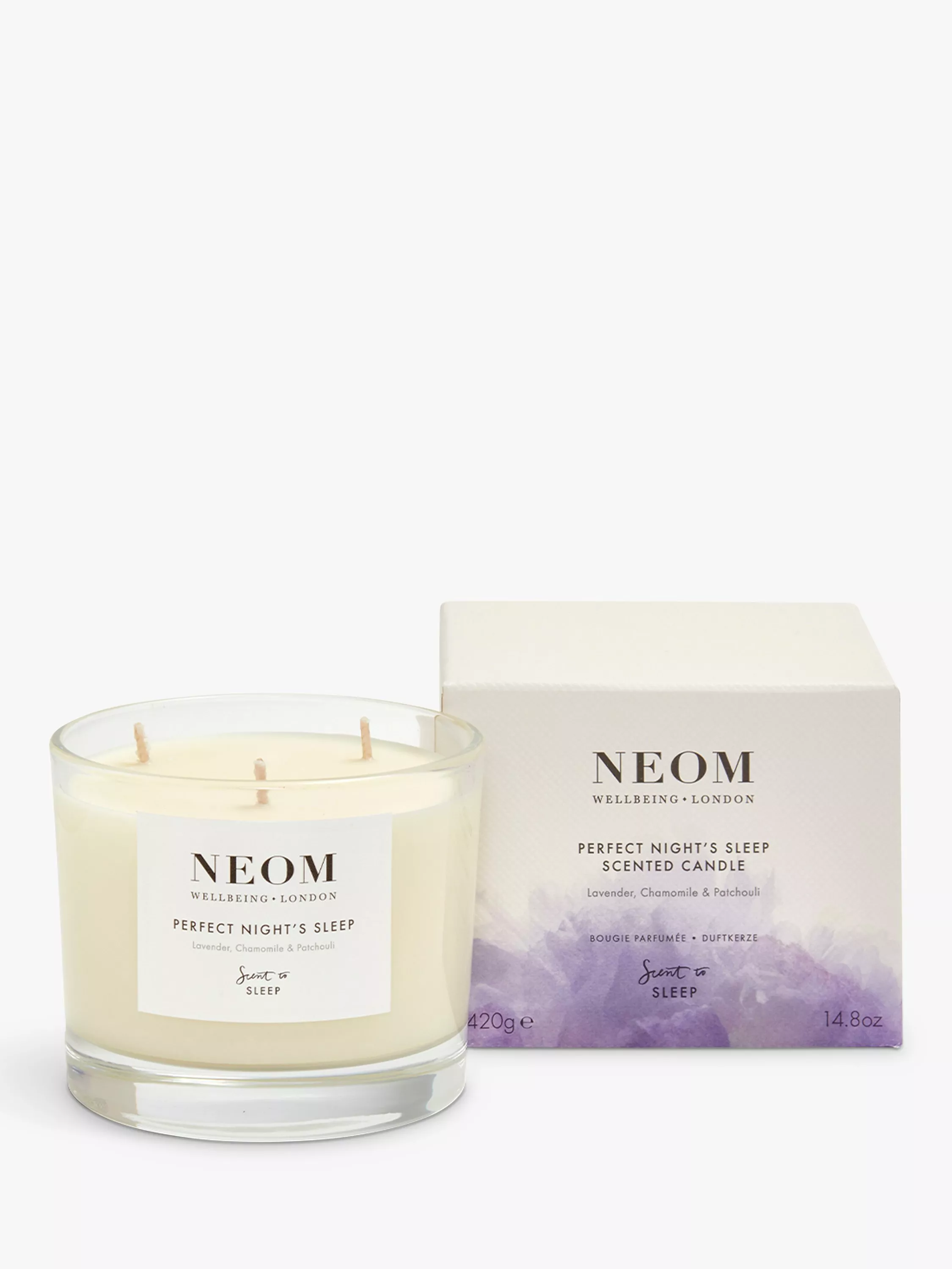 Neom Wellbeing London Perfect Night&#039;s Sleep 3 Wick Scented Candle