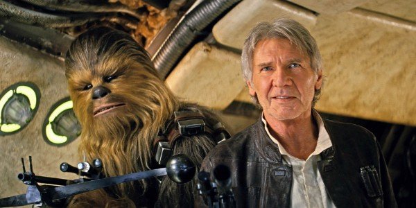 Harrison Ford as Han Solo in Star Wars: The Force Awakens