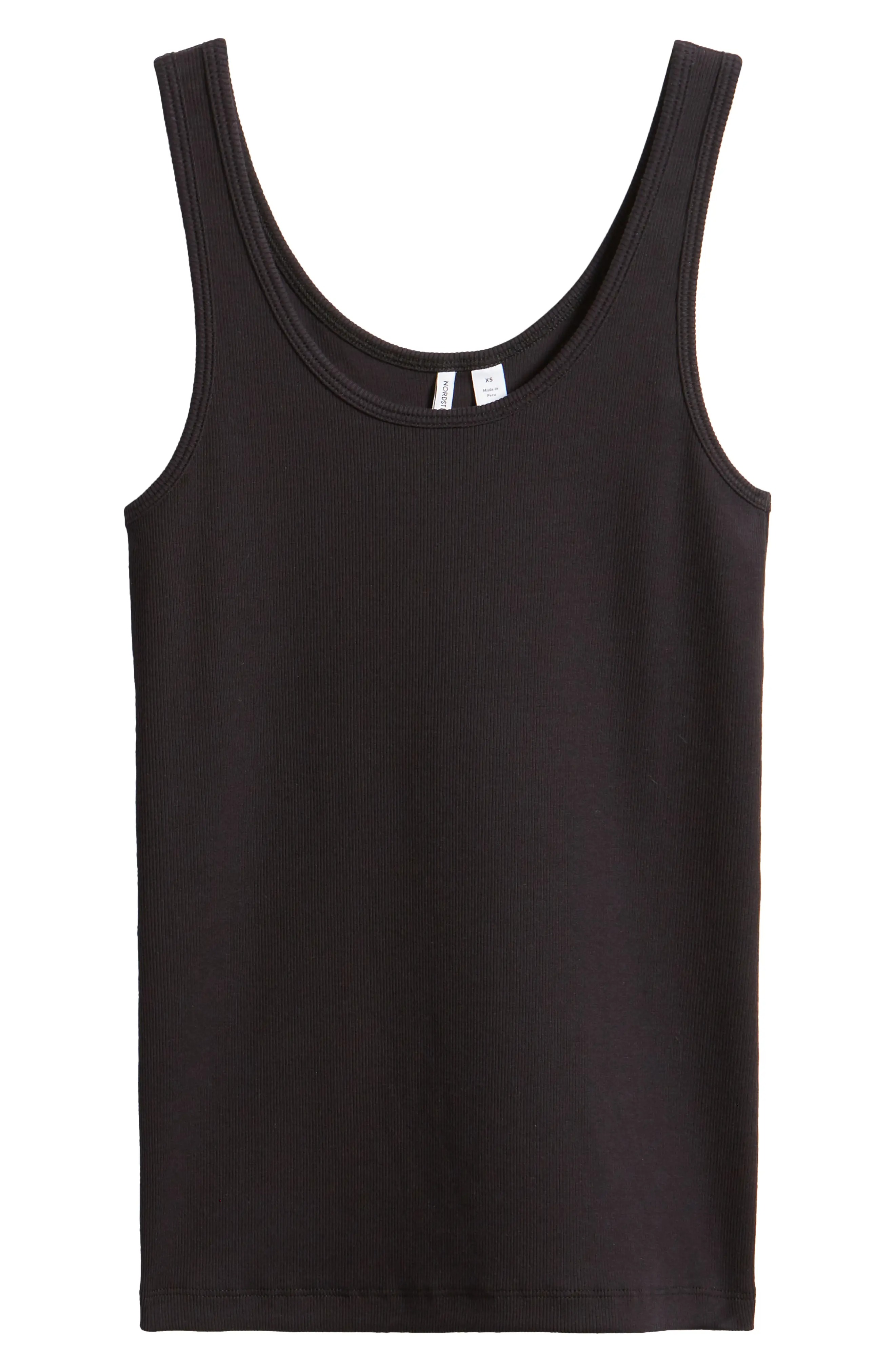 Nordstrom, Rib Scoop Neck Cotton Tank