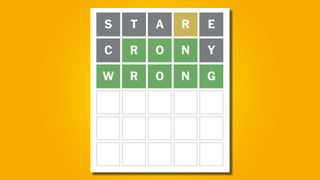 Wordle answer 723 on a yellow background