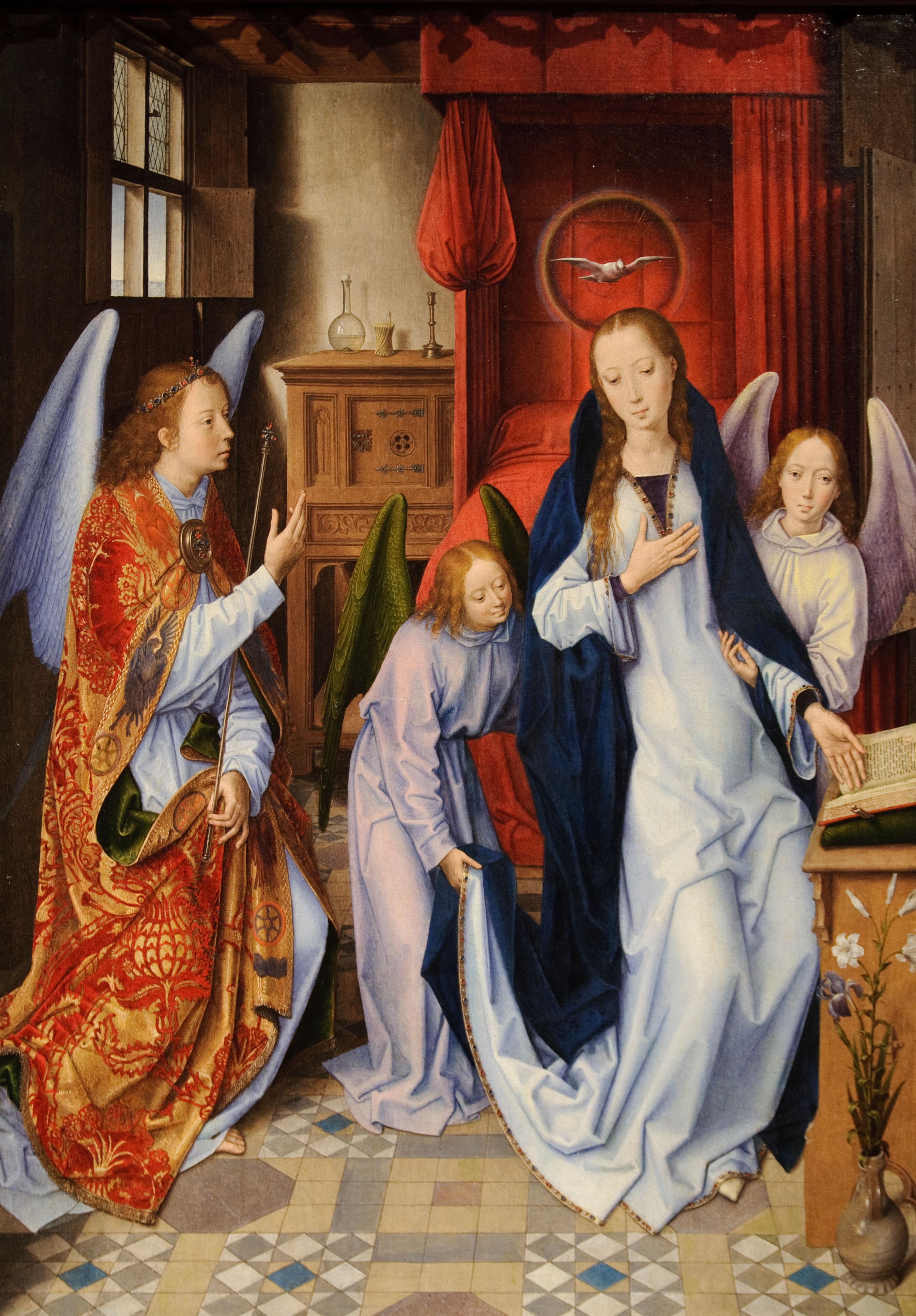 The Annunciation, 1480&amp;ndash;89, by Hans Memling