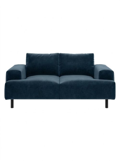 Julien Navy Blue Velvet 2 Seater Sofa