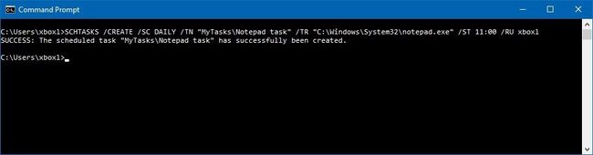 How to create scheduled tasks with Command Prompt on Windows 10 ...