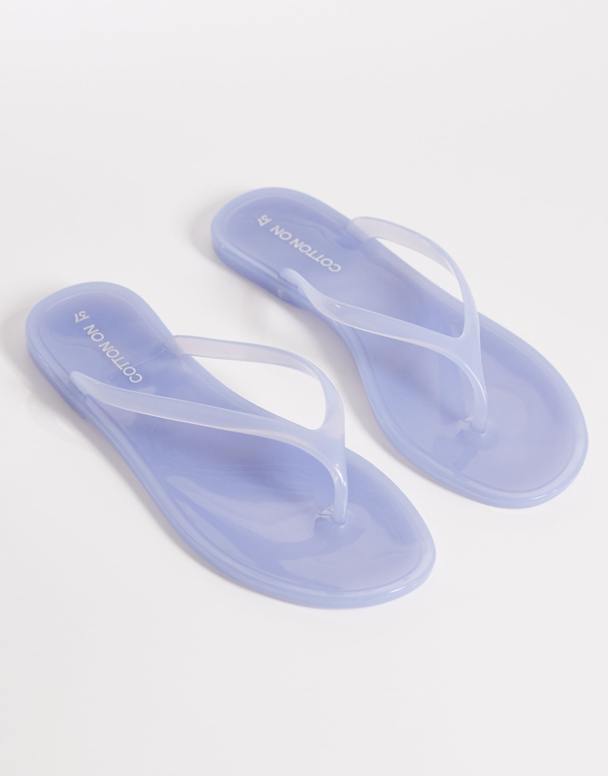 Cotton on Blake Jelly Flip Flop in Milky Blue