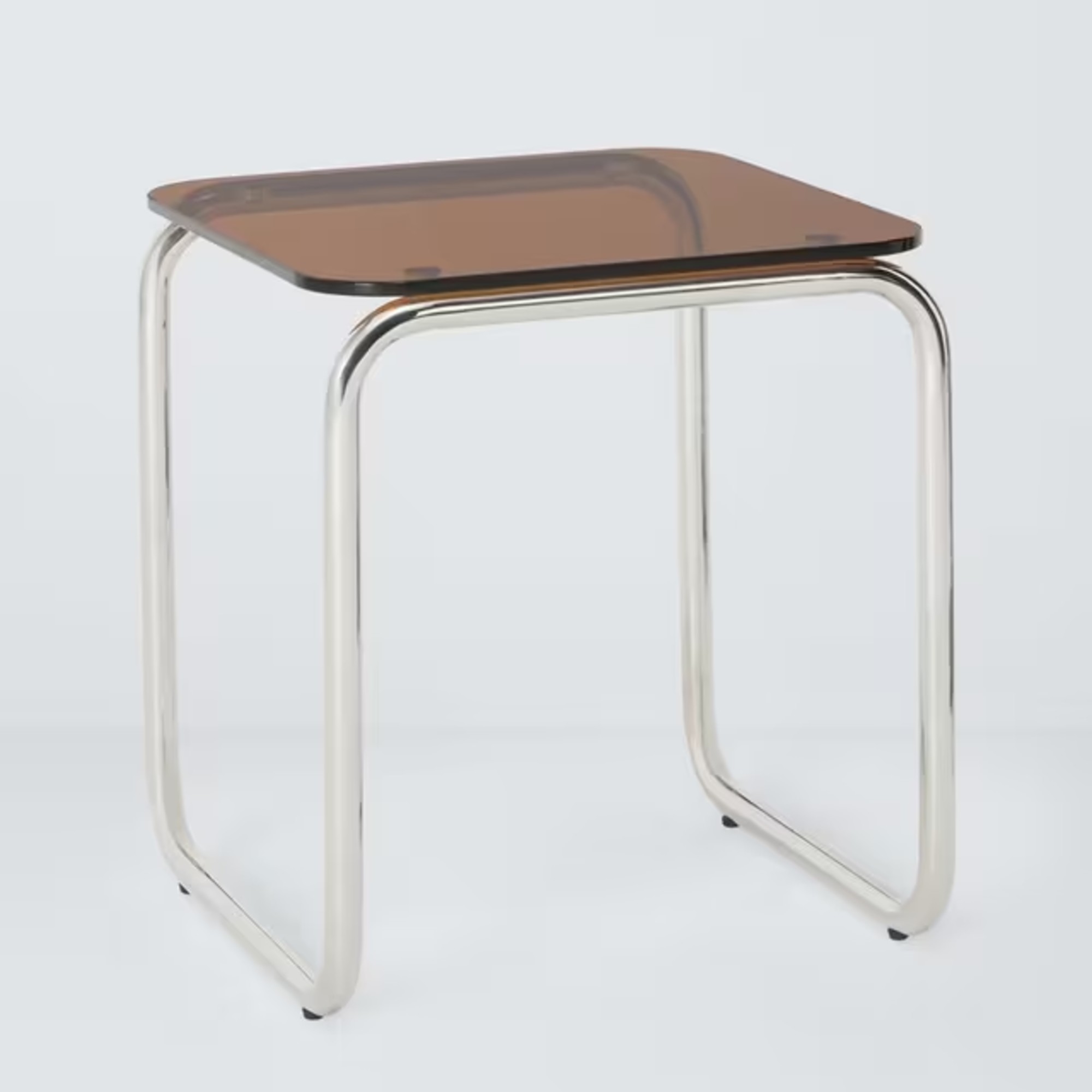 John Lewis Retro Glass Side Table, Amber
