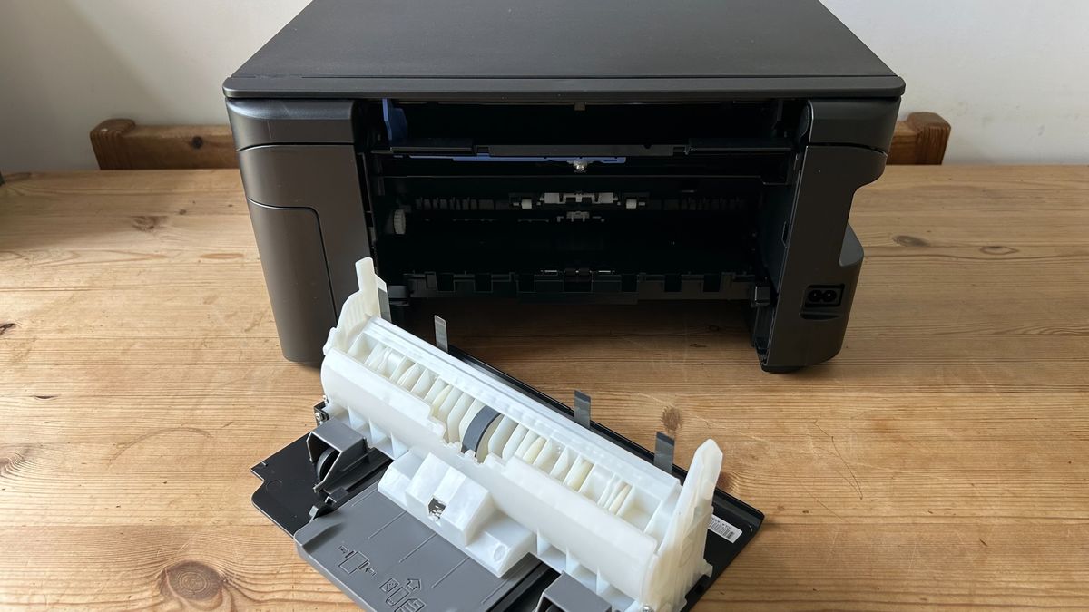 Testing the Epson EcoTank ET-2980 ink tank printer in a home office