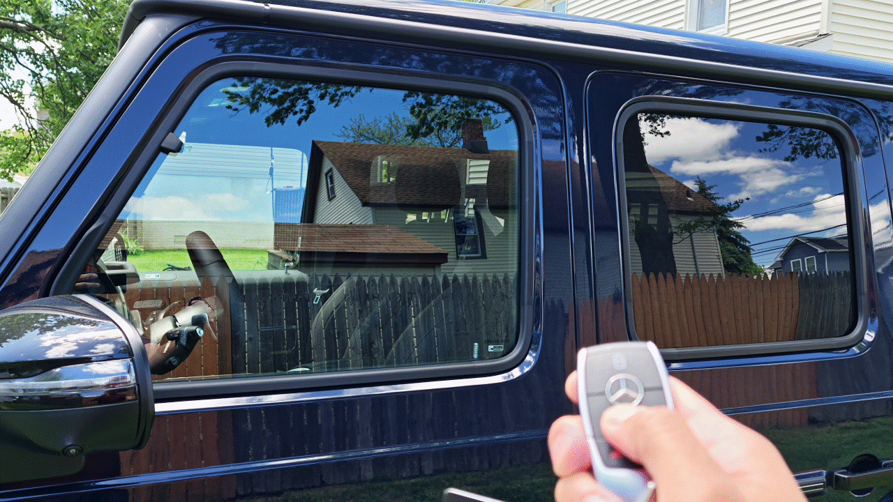 2025 Mercedes-Benz G 580 windows open.