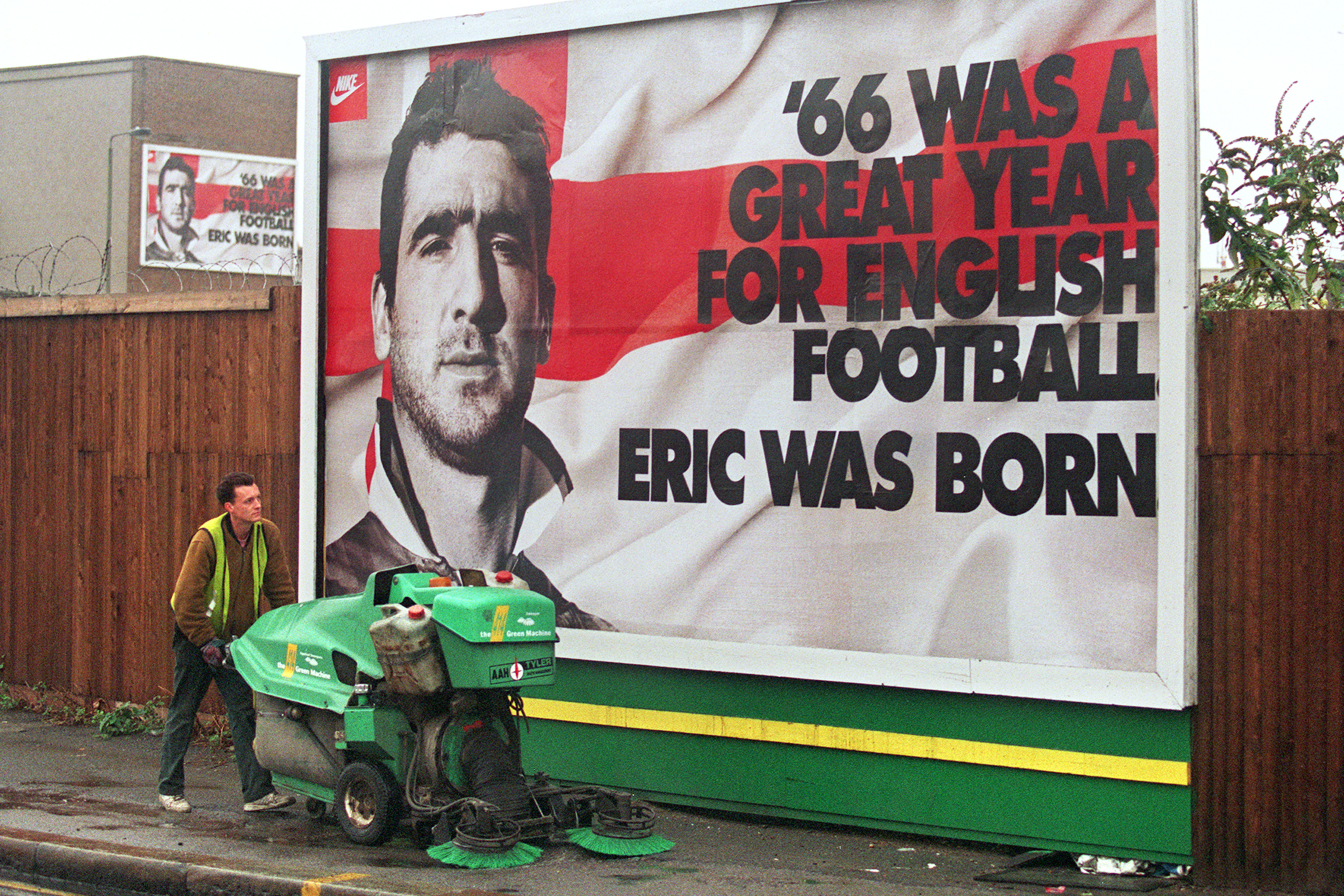 Nike advertisement featuring Eric Cantona in September 1994.