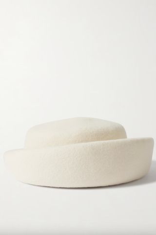 Laura Wool-Felt Pillbox Hat