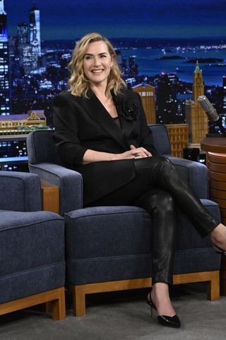 Kate Winslet during an interview on 'The Tonight Show Starring Jimmy Fallon' on Wednesday, February 28, 2024