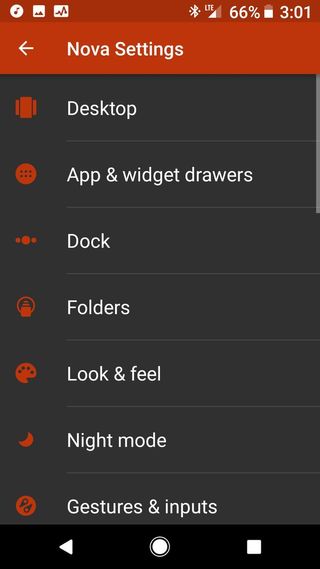 App and widget drawers