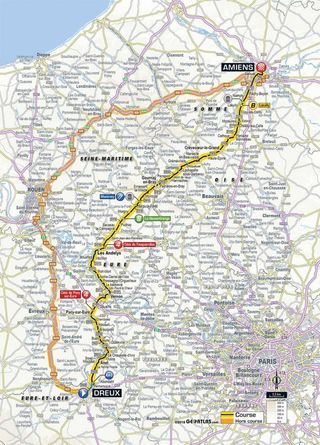 2018 Tour de France stage 8 map