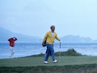 Jack Nicklaus playing at the 1972 US Open
