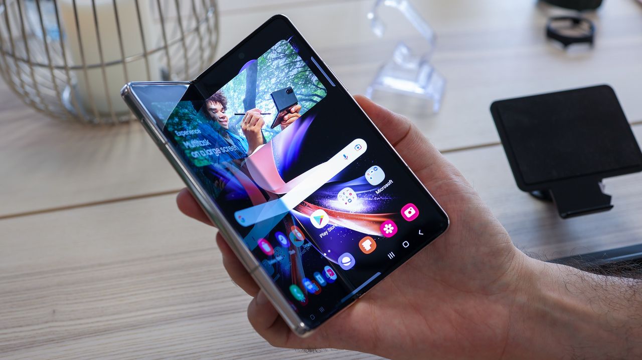 A photo of the Samsung Galaxy Z Fold 4