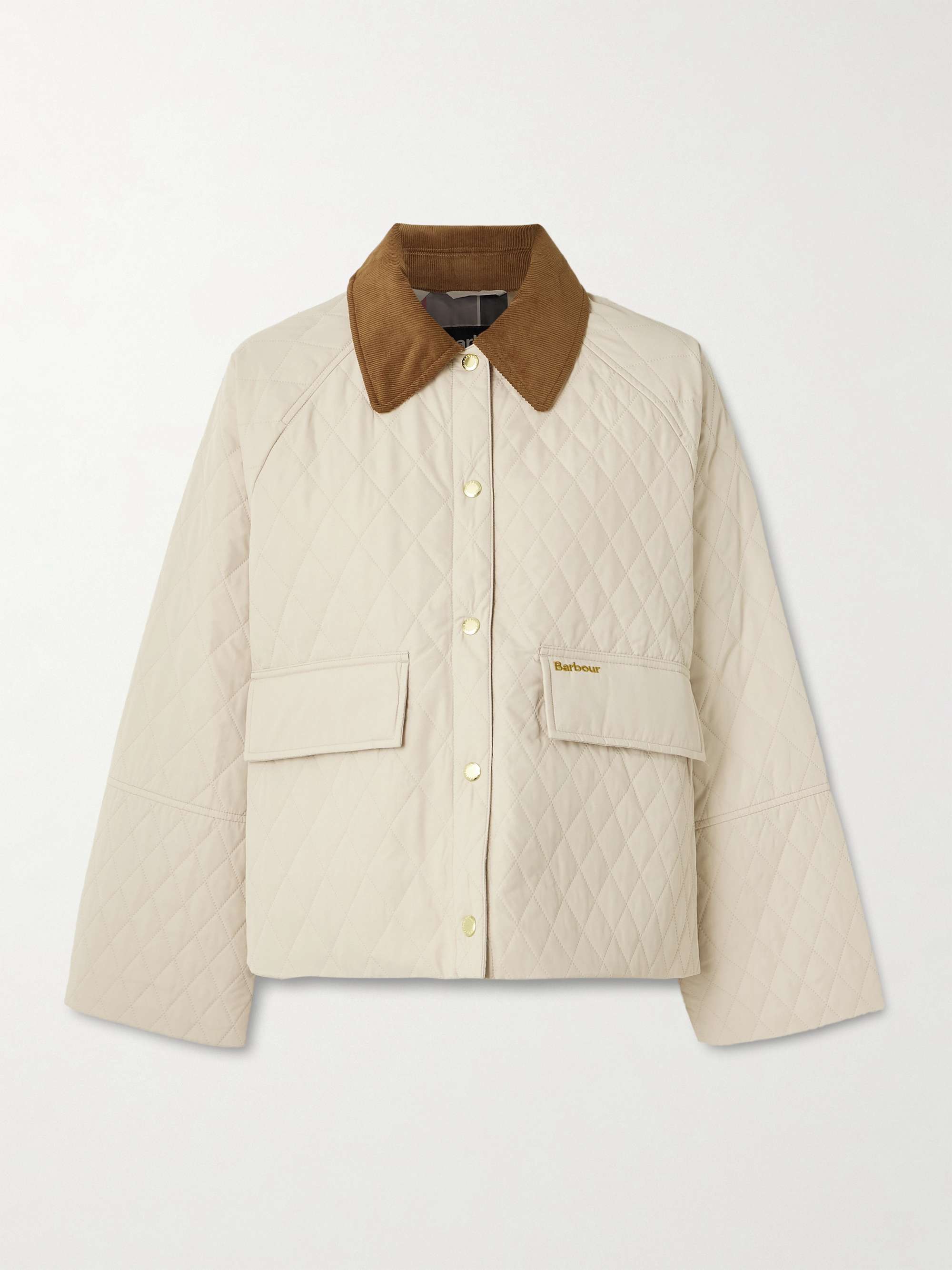 Kirby Cotton Corduroy-Trimmed Quilted Shell Jacket