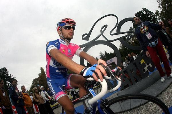 Matteo Bono before the start.