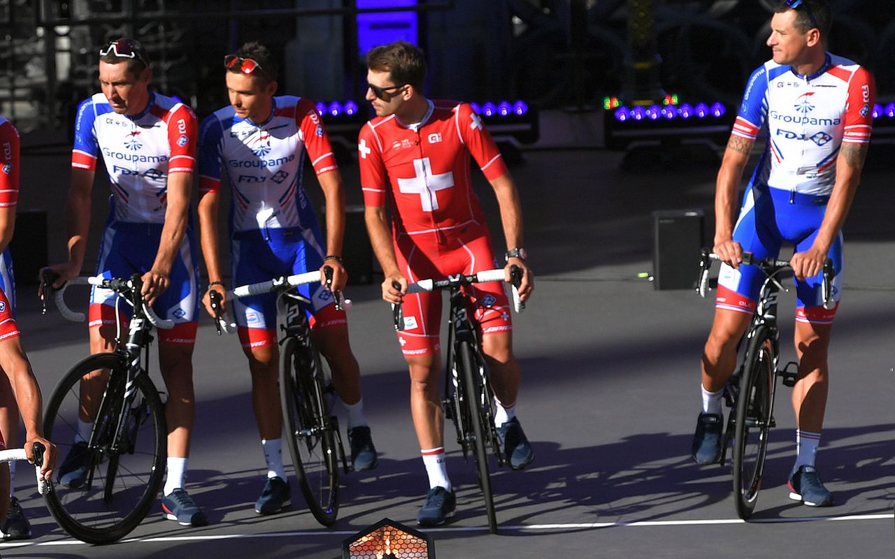 Groupama-FDJ always make the most of their national champions' kits