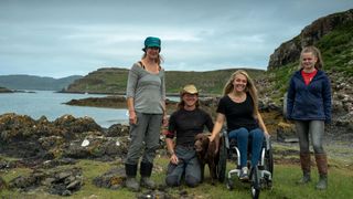TV tonight Sophie Morgan on the Scottish island of Gometra with Andy, Yvette and daughter Katy.