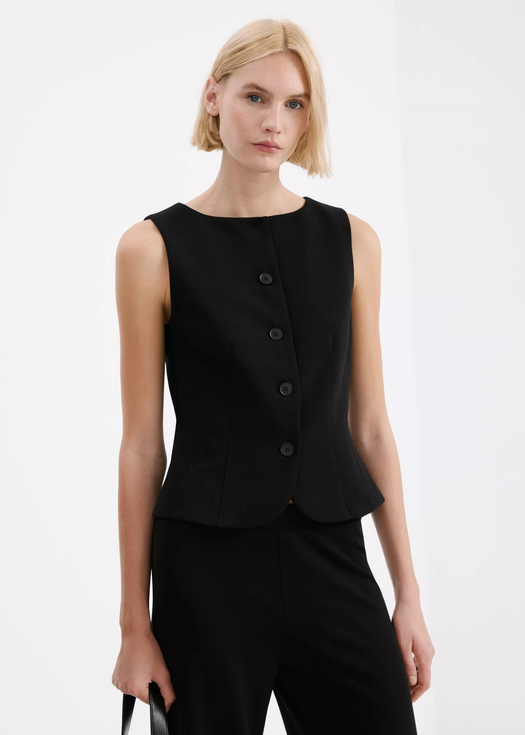 Suit Waistcoat With Buttons - Women | Mango United Kingdom