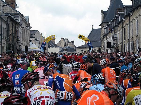 Relaxed before the start the riders can gather their thoughts before heading off to race.