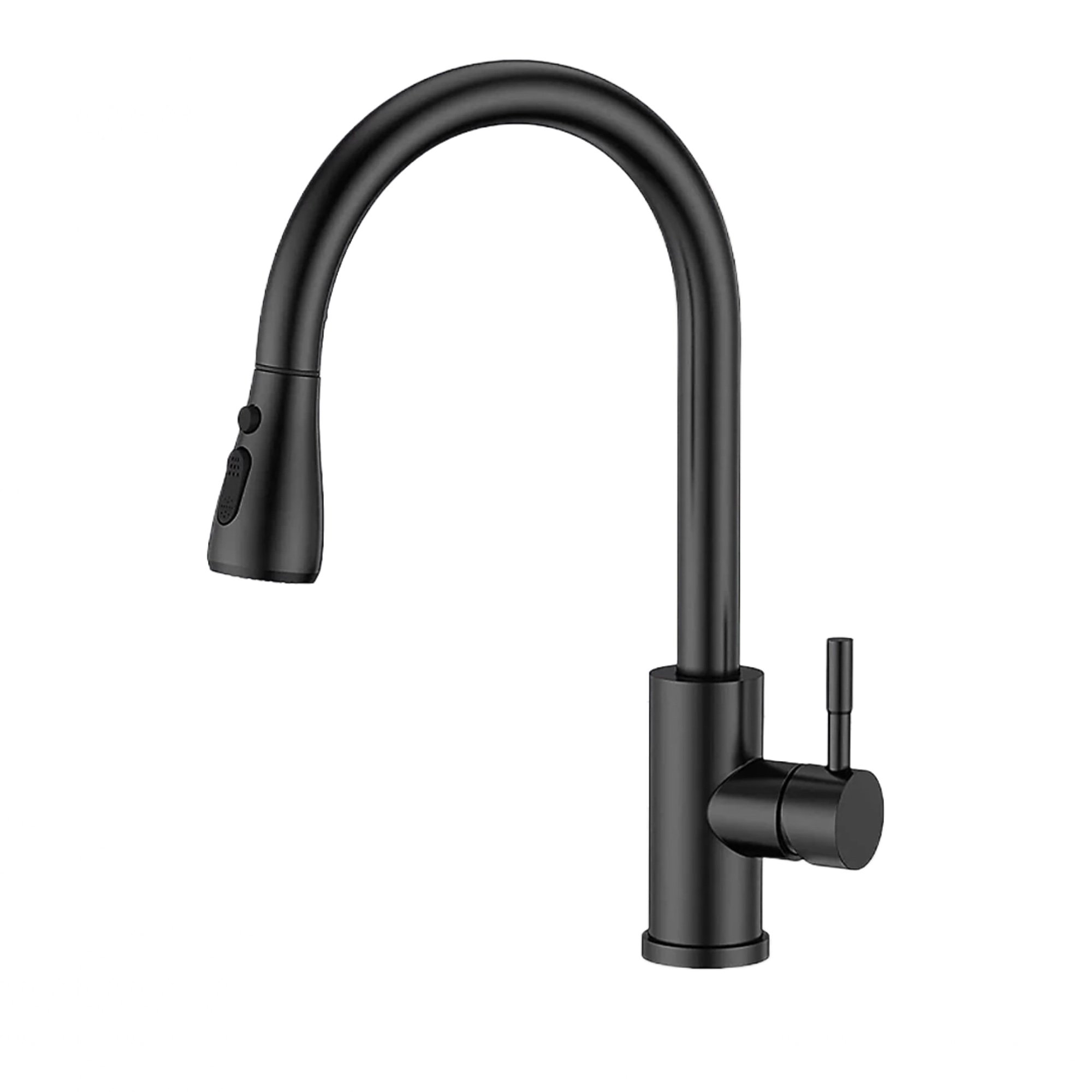 black kitchen tap