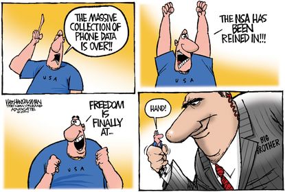 Editorial cartoon U.S. NSA Surveillance