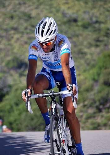 Josue Moyano (Argentina) in action on stage two.