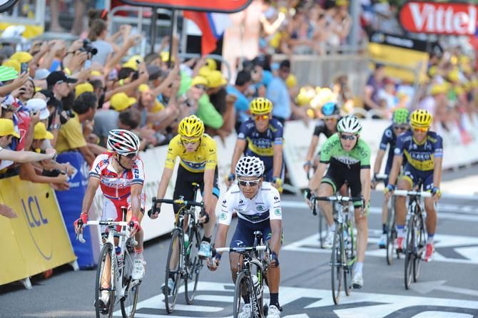 Joaquin Rodriguez, Nairo Quintana and Chris Froome finish up