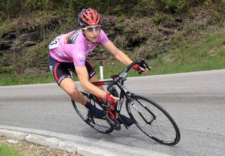 Taylor Phinney (BMC) in the pink jersey at the Giro del Trentino.
