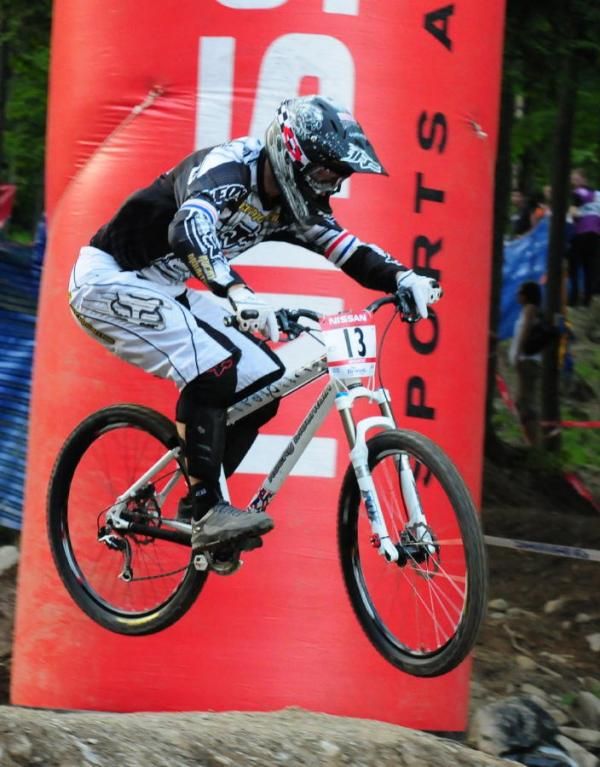 Scott Beaumont in the air.