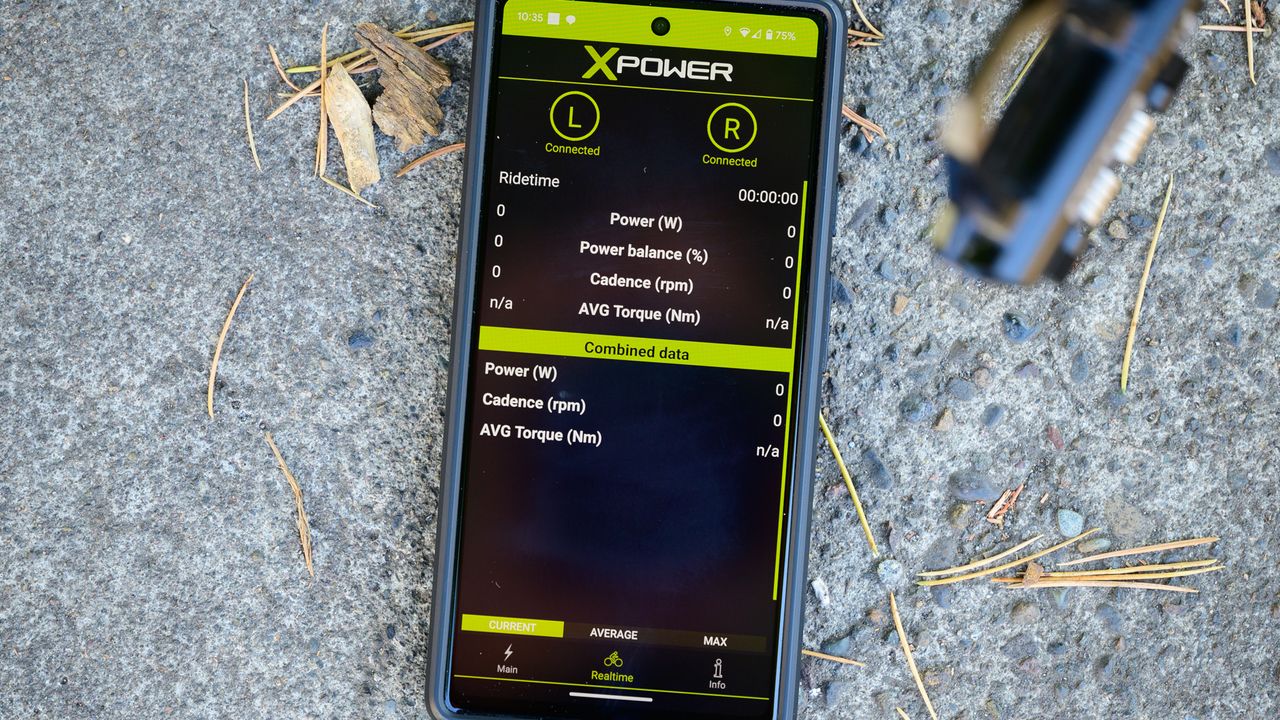 SRM XPower Road realtime screen