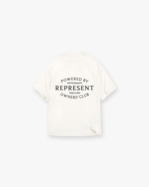 Represent Owners Club Stamp T-Shirt - Flat White