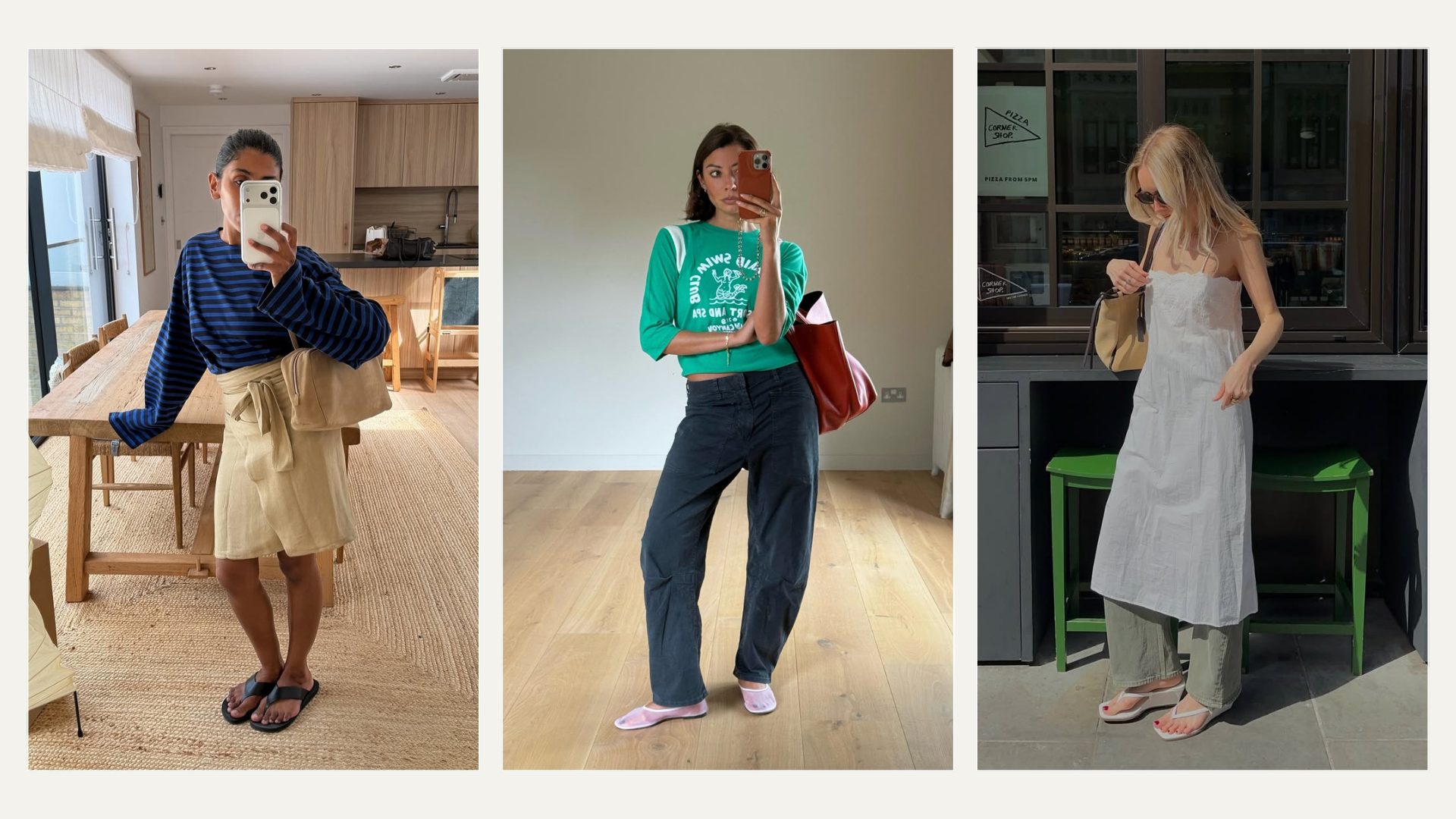 @monikh @smythsisters @chloekathbutler wear minimalist summer shoe trends 