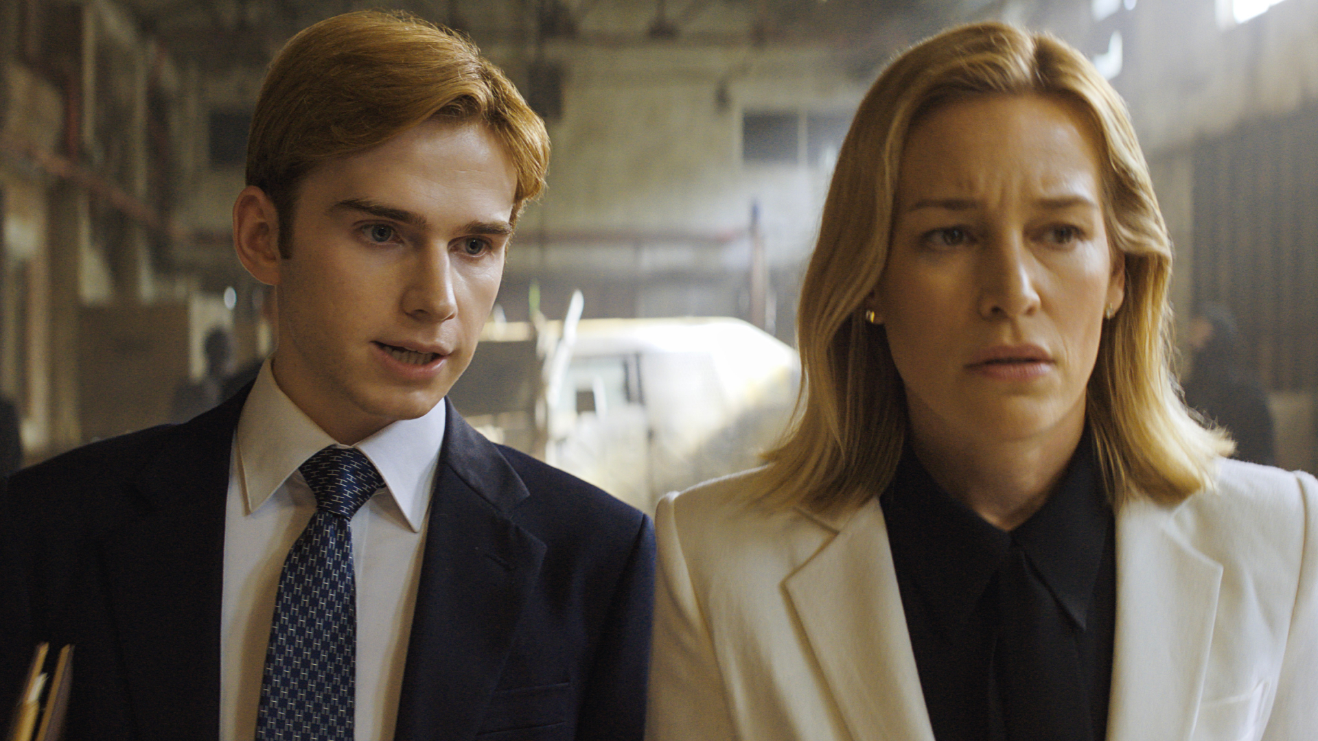 Louis Landau as Oliver and Piper Perabo as Juno, in 'Butterfly' on Prime Video.